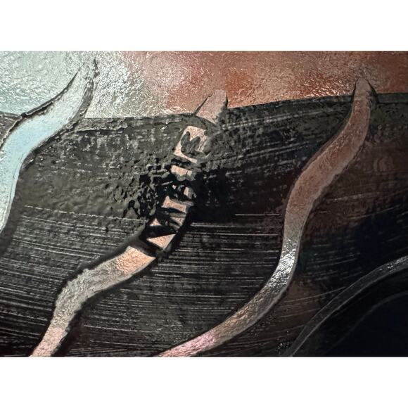 Posts Boda Sweden Tonga Hand Painted Art Glass Bowl - Picture 10 of 10